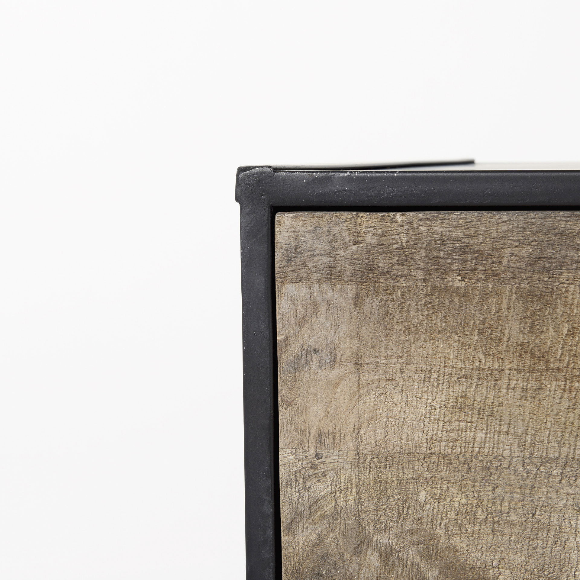 Alvin  Wood with Metal Framing Accent Cabinet, Cabinets & Chest by Mercana, 34.5" length x 21.5" width x 30" height View 7