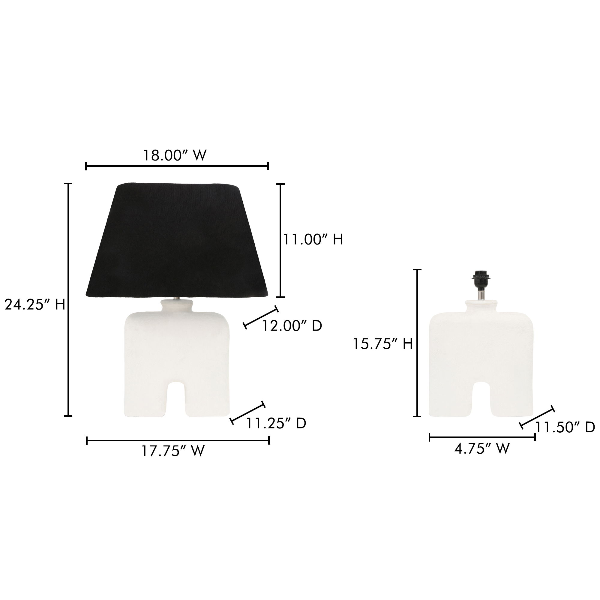 Yara Table Lamp White large image 