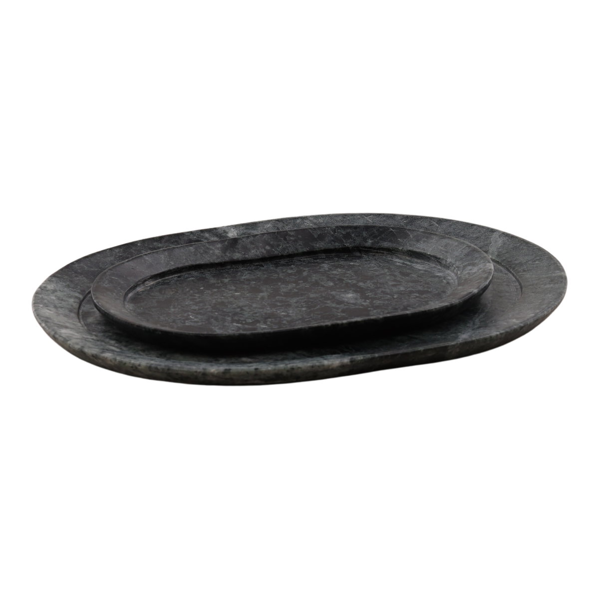 Oris Tray Set of 2 Green, Decor by Dovetail, 12" width x 0.6" height x 9" depth View 1