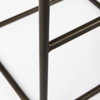 Clarissa Backless 30.25in Seat Bar Stool | Black Leather with Gold Metal, Counter & Bar Stool by Mercana, 18" length x 16" width x 30" height thumbnail 10