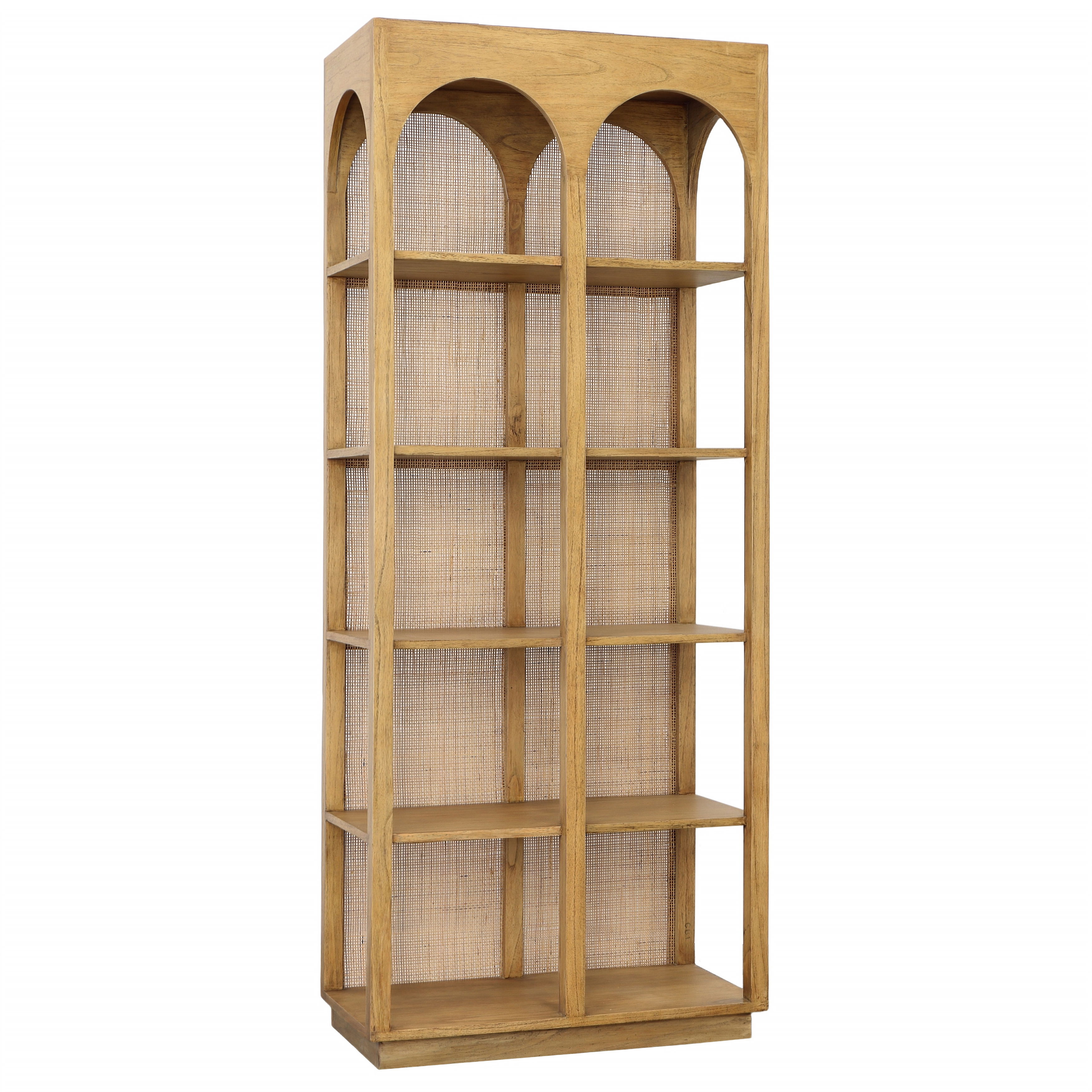 Leonardo Bookcase, Shelving & Bookcase by Dovetail, 32.28" width x 78" height x 17" depth View 1