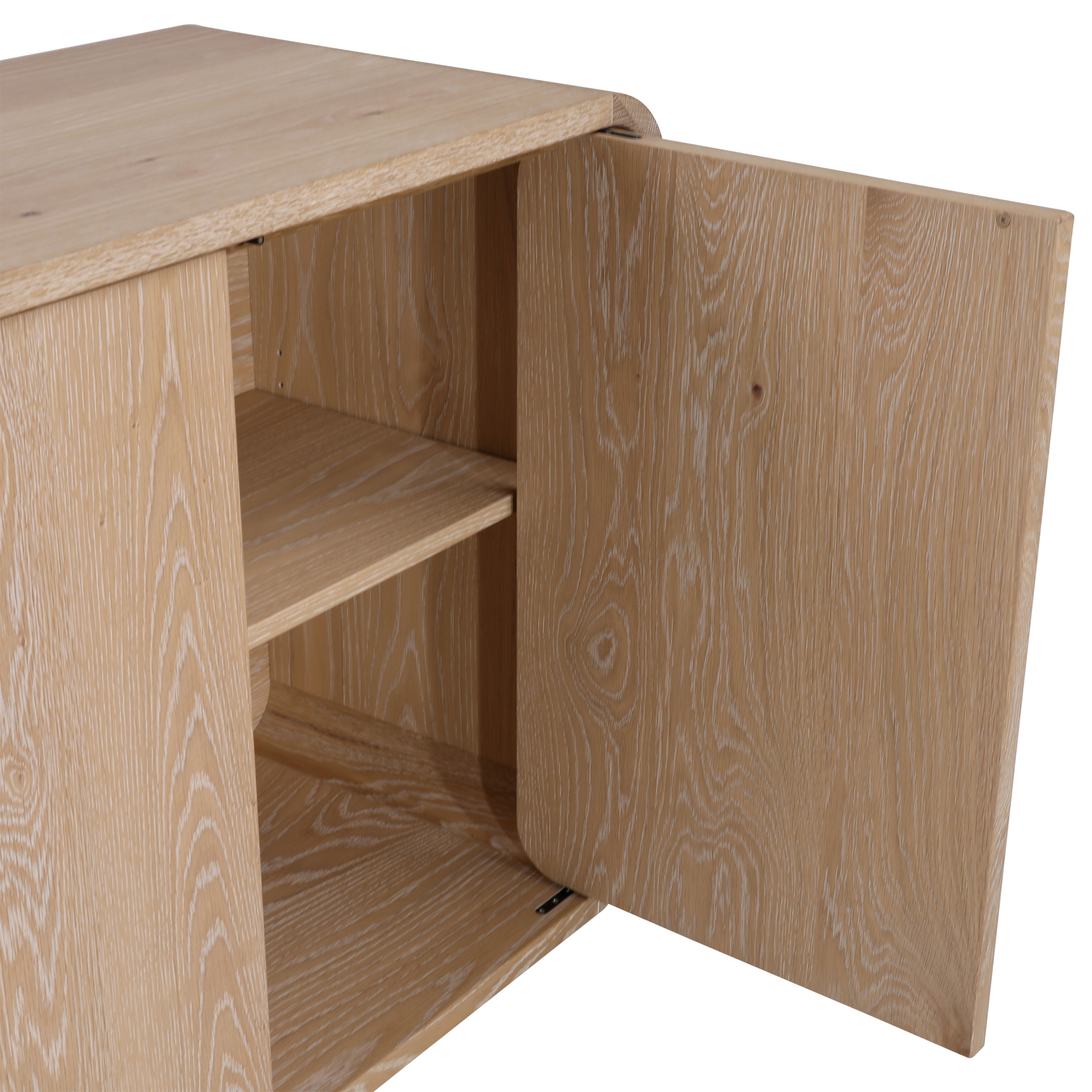 Virginia Sideboard Natural, Sideboards & Buffet by Dovetail, 75" width x 30.7" height x 18.1" depth View 6