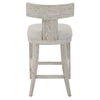 Idris White Counter Stool, Furniture by Uttermost, 20" width x 38" height x 22.5" depth thumbnail 7
