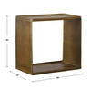 Derwent Antique Brass Side Table, Side & End Table by Uttermost, 20" width x 19" height x 12" depth thumbnail 3
