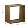 Derwent Antique Brass Side Table, Side & End Table by Uttermost, 20" width x 19" height x 12" depth thumbnail 3