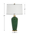 Verdell Green Table Lamp, by Uttermost, 1'5" width x 2'5" height x 1'5" depth thumbnail 3