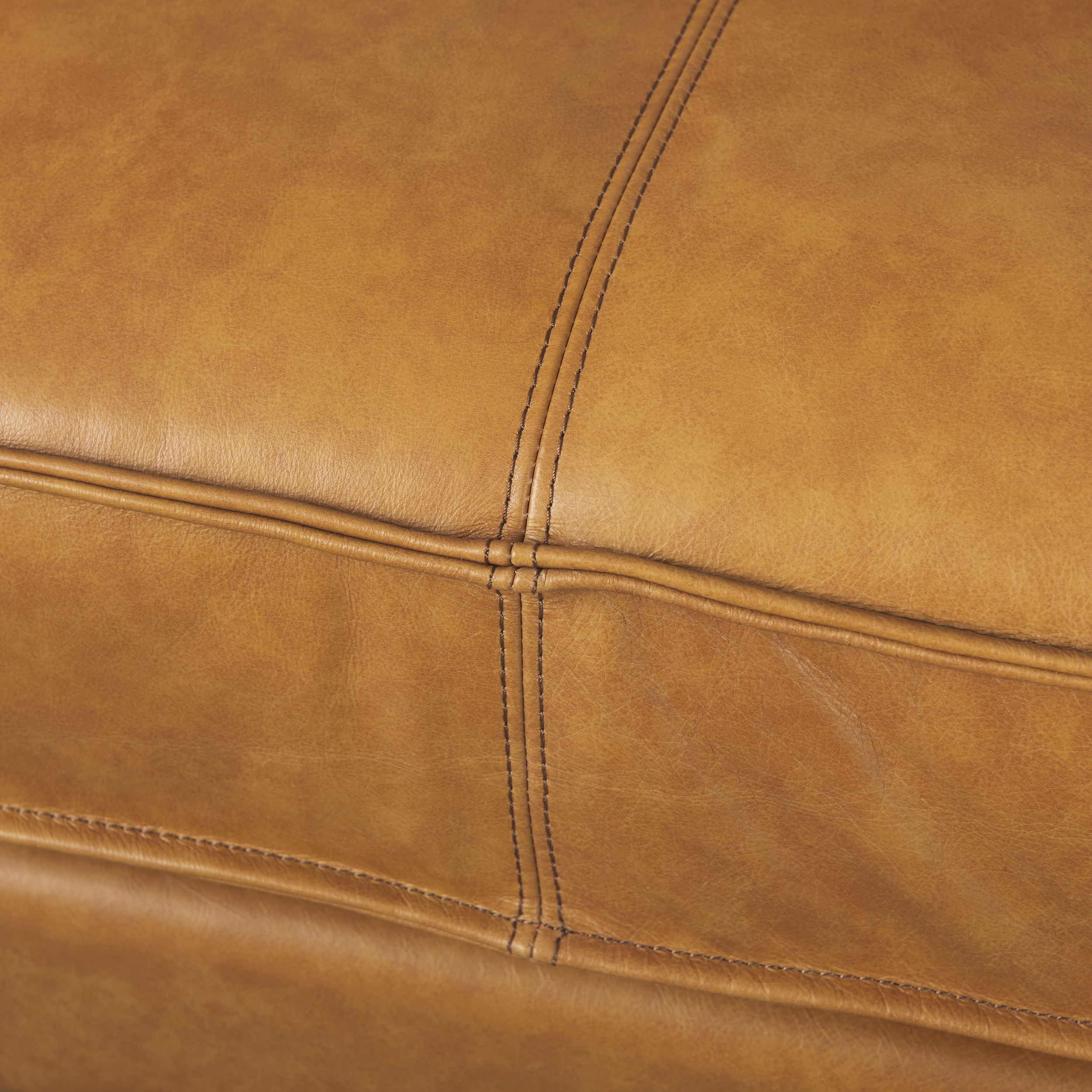 D'Arcy 111'L x 70'D x 33'H Tan Leather Left Chaise Sectional, Sectional Sofa by Mercana, 111" length x 70" width x 33" height View 13