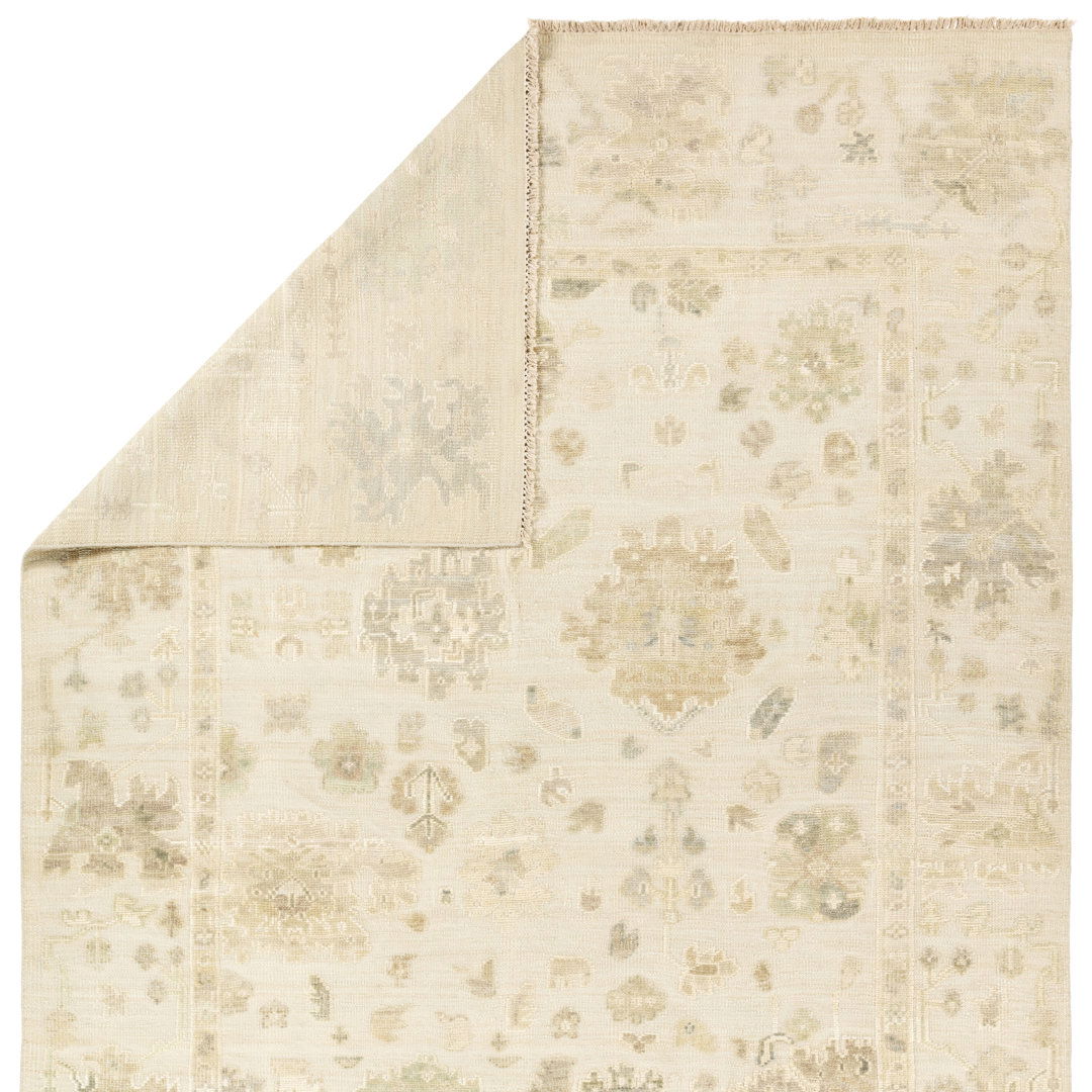 Jaipur Living Meirion KYD01 Handknotted Oriental Ivory Area Rug (6'x9') large image 