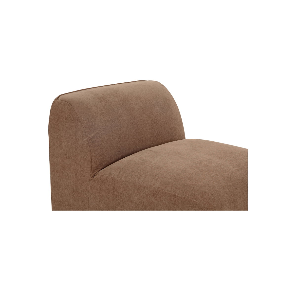 Isla Slipper Chair Mocha, Accent Chair by Moe's Home, 34.2" width x 29.9" height x 41.7" depth View 6