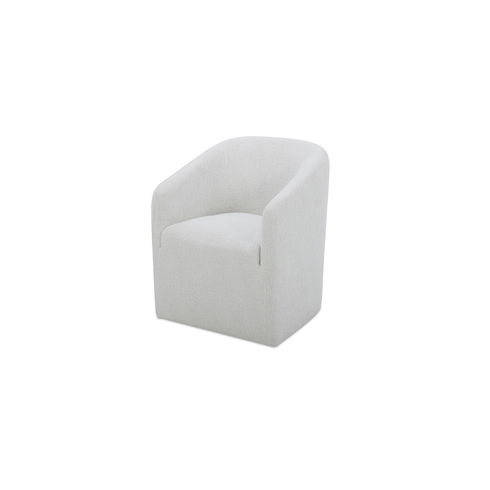 Sandy Rolling Dining Chair Off White