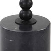 Bead Black Marble Drink Table, Side & End Table by Uttermost, 10" width x 24" height x 10" depth thumbnail 4