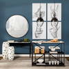 Leighton II 15x20 Black Metal Spherical Pendant Light, by Mercana, 15" length x 15" width x 20" height thumbnail 2