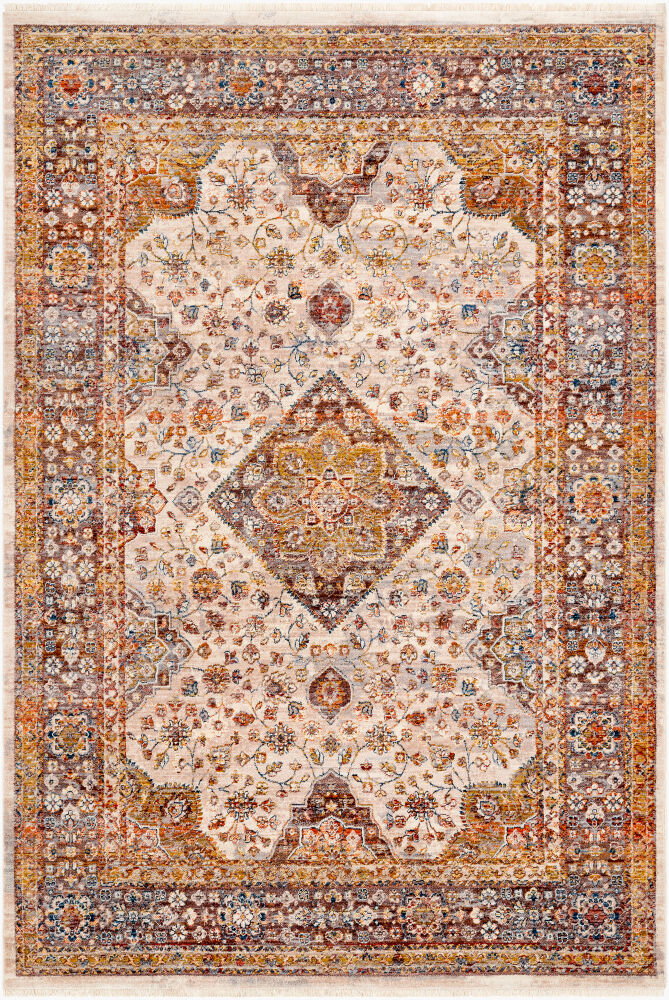 Ephesians Machine Woven Rug, by Surya, 1'3.75" length x 1'3.75" width