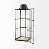 Gamfield  Large Black Metal and Glass Lantern, Lighting by Mercana, 6.1" length x 6.1" width x 16.73" height thumbnail 8
