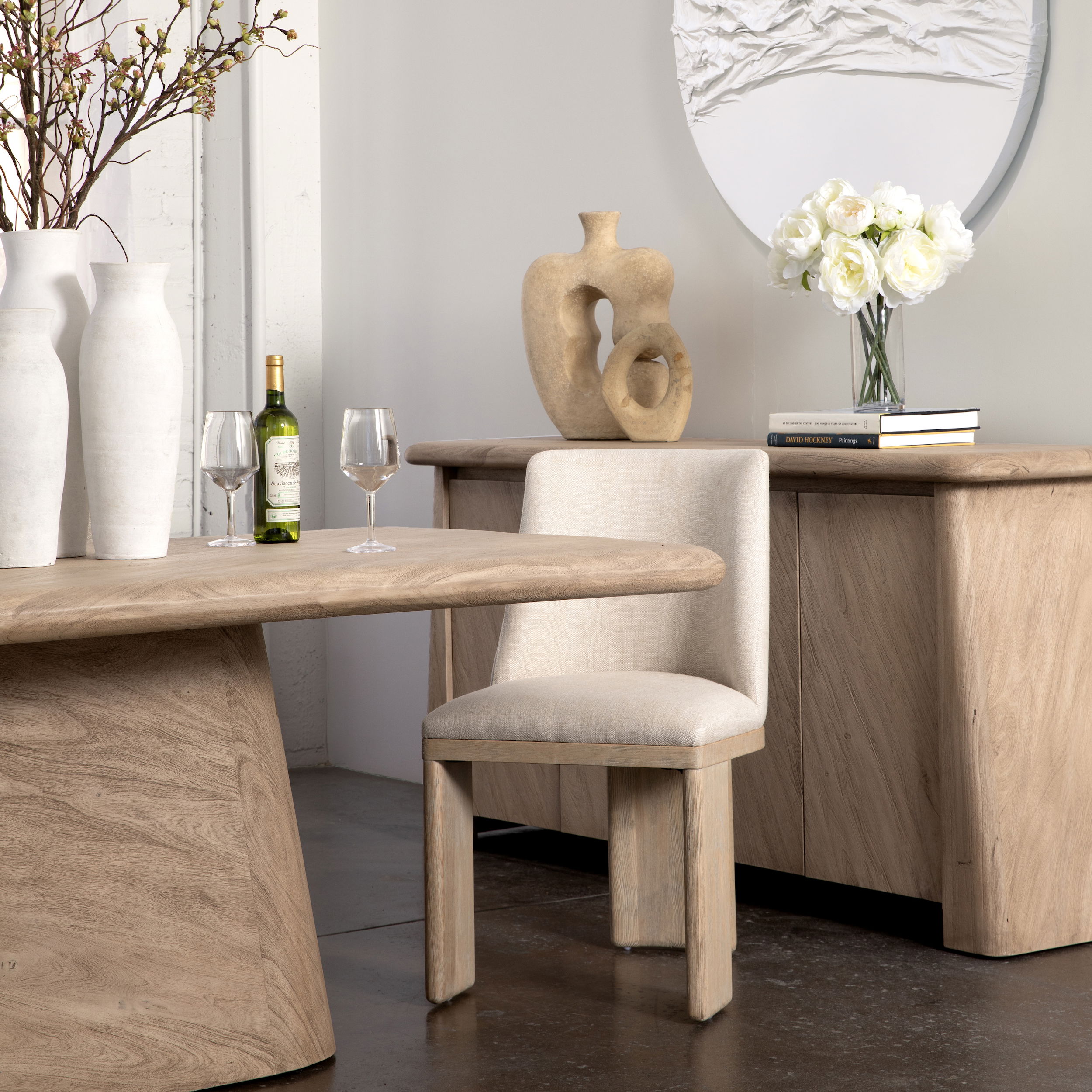 Alistair Dining Chair Beige large image 