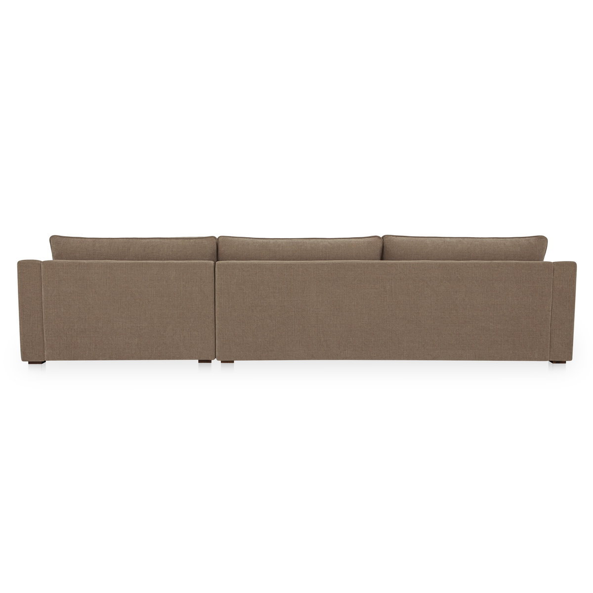 Farrow Sectional Taupe Right, Sectional Sofa by Moe's Home, 130.5" width x 31.75" height x 61.5" depth View 4