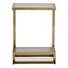 Musing Brushed Brass Accent Table thumbnail 0