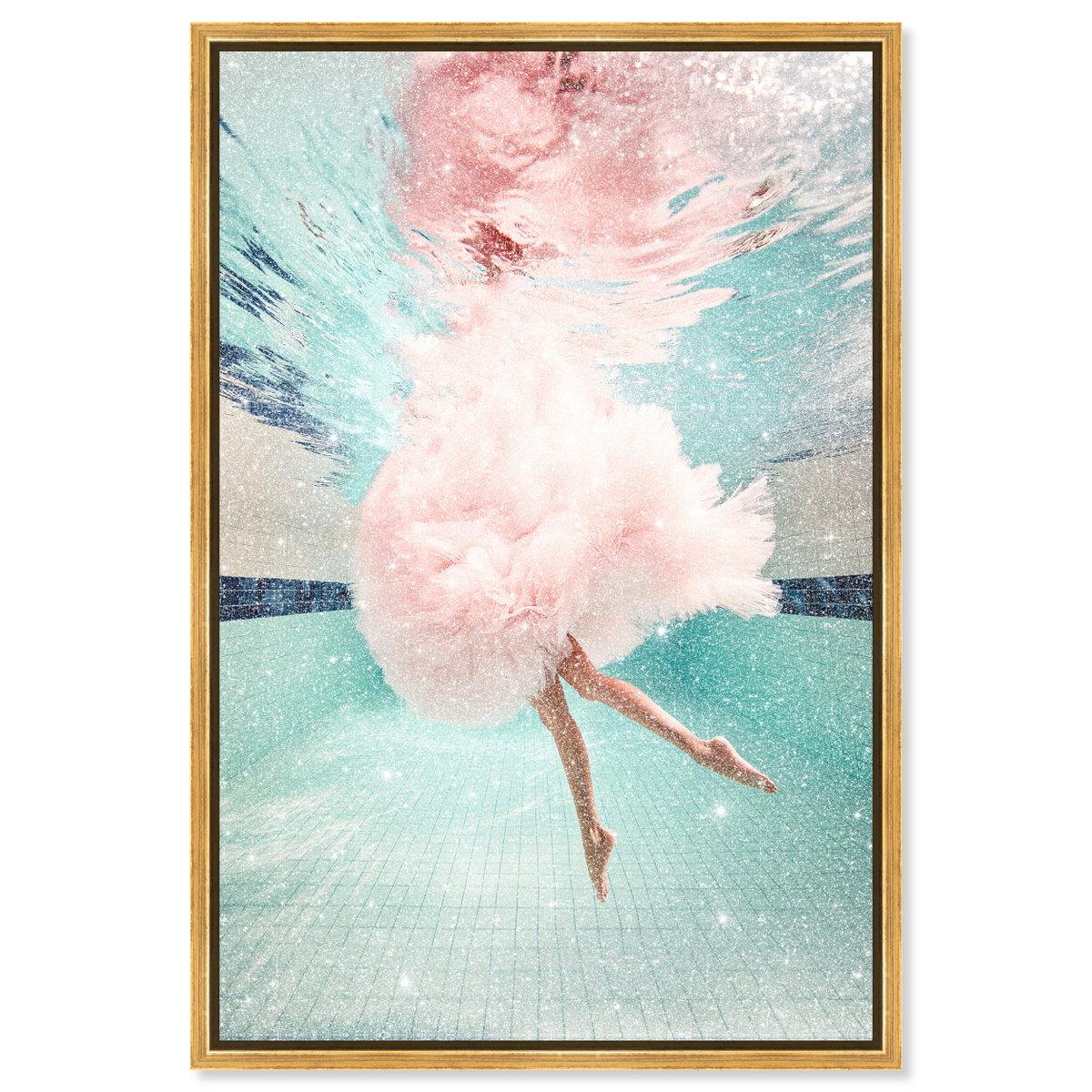 Aquatic Ballerina I (Diamond Dust), Art by Oliver Gal,  24x36 View 1
