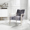 Watercolor Gray Chenille Accent Chair, by Uttermost, 30.5" width x 31" height x 32.5" depth thumbnail 2
