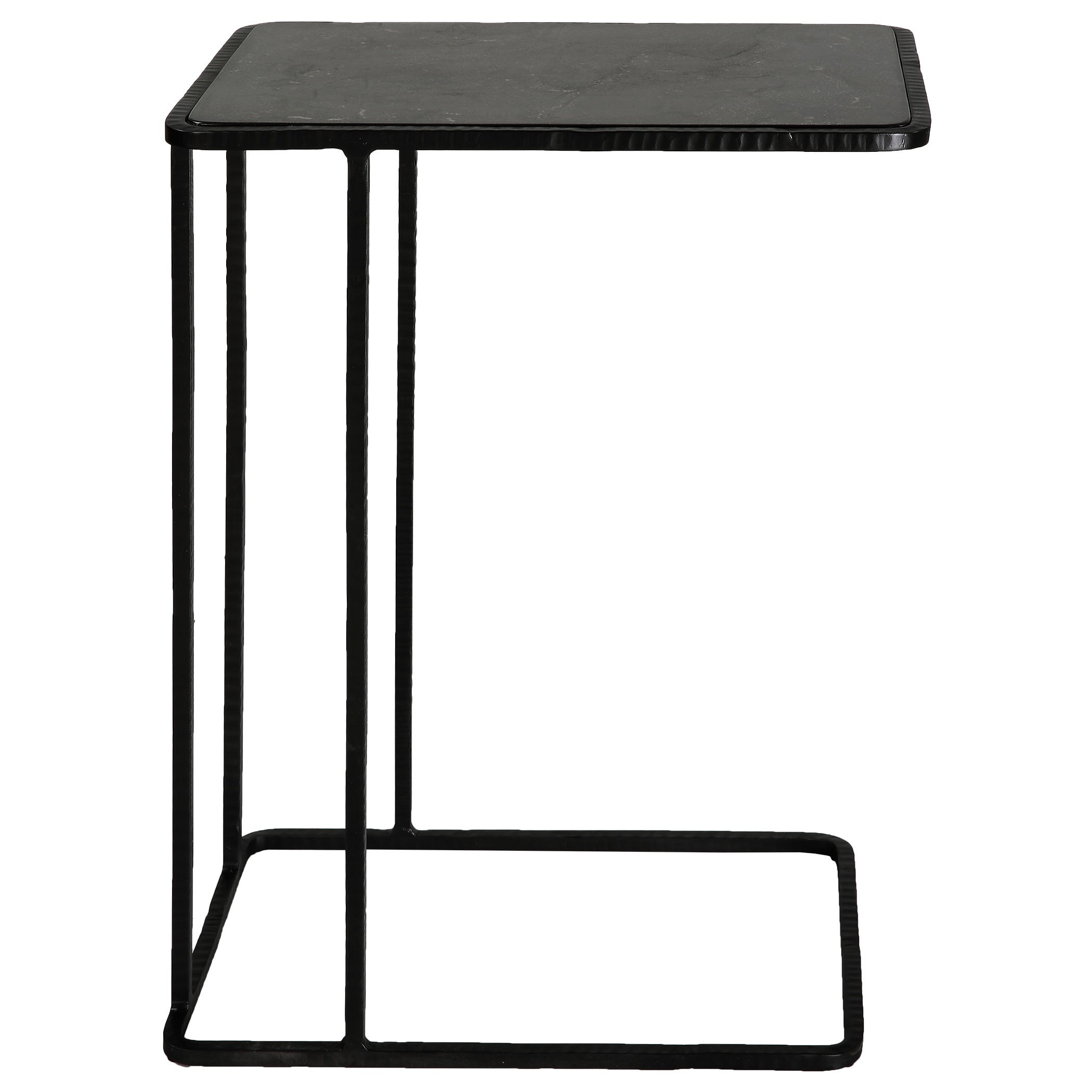 Cavern Stone & Iron Accent Table large image 