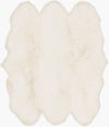 Sheepskin Handmade Rug, by Surya, 6' length x 5'5" width thumbnail