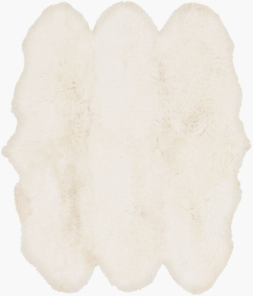 Sheepskin Handmade Rug, by Surya, 6' length x 5'5" width