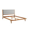 Mercury Upholstered Queen Platform Bed, Amber, by Greenington, 87" length x 63.5" width x 42" height thumbnail 4