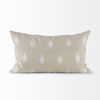 Enya 13L x 21W Beige and Cream Fabric Patterned Decorative Pillow Cover thumbnail 2