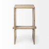 Aida Backless 30in Seat Bar Stool | Light Brown, Counter & Bar Stool by Mercana, 18.5" length x 14" width x 30" height thumbnail 3