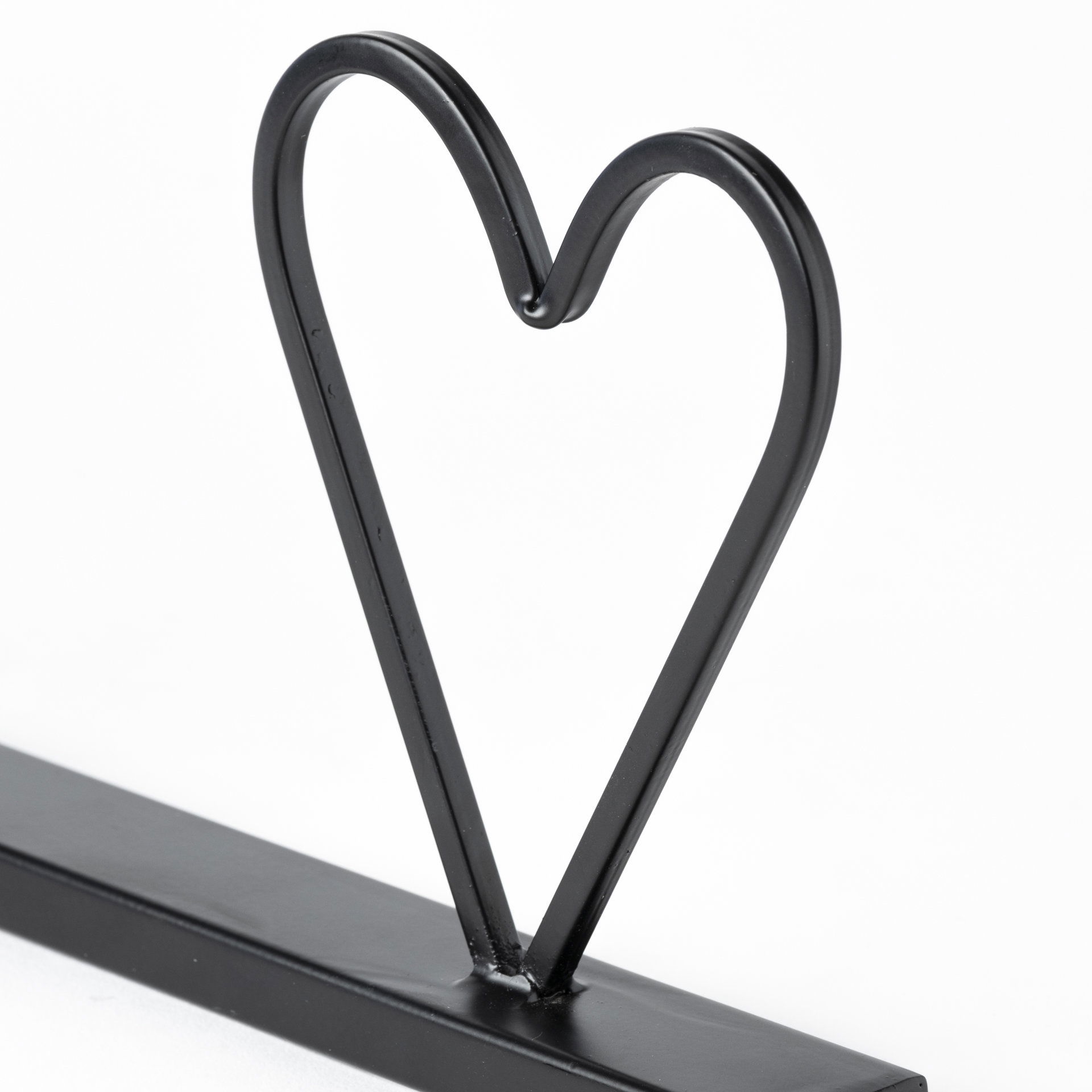 Wild at Heart 24L x 1W Black Metal Sign, Decorative Object by Mercana, 23.86" length x 1.18" width x 5.31" height View 5