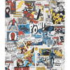 Marvel Comics Pow! Black & Blue Wallpaper, by York Wall, 33' length x 1'8.5" width x 0.02" depth thumbnail