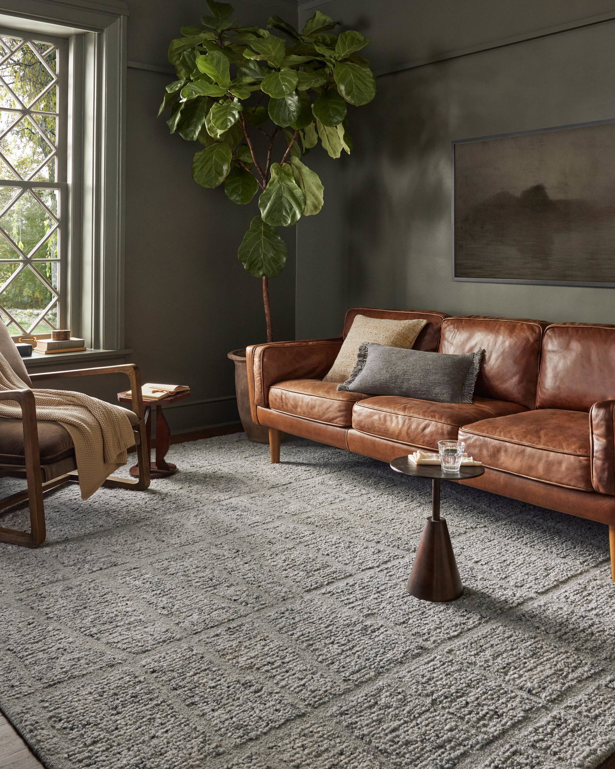 Magnolia Home by Joanna Gaines x Loloi Jones Rug, 1'6" length x 1'6" width View 2