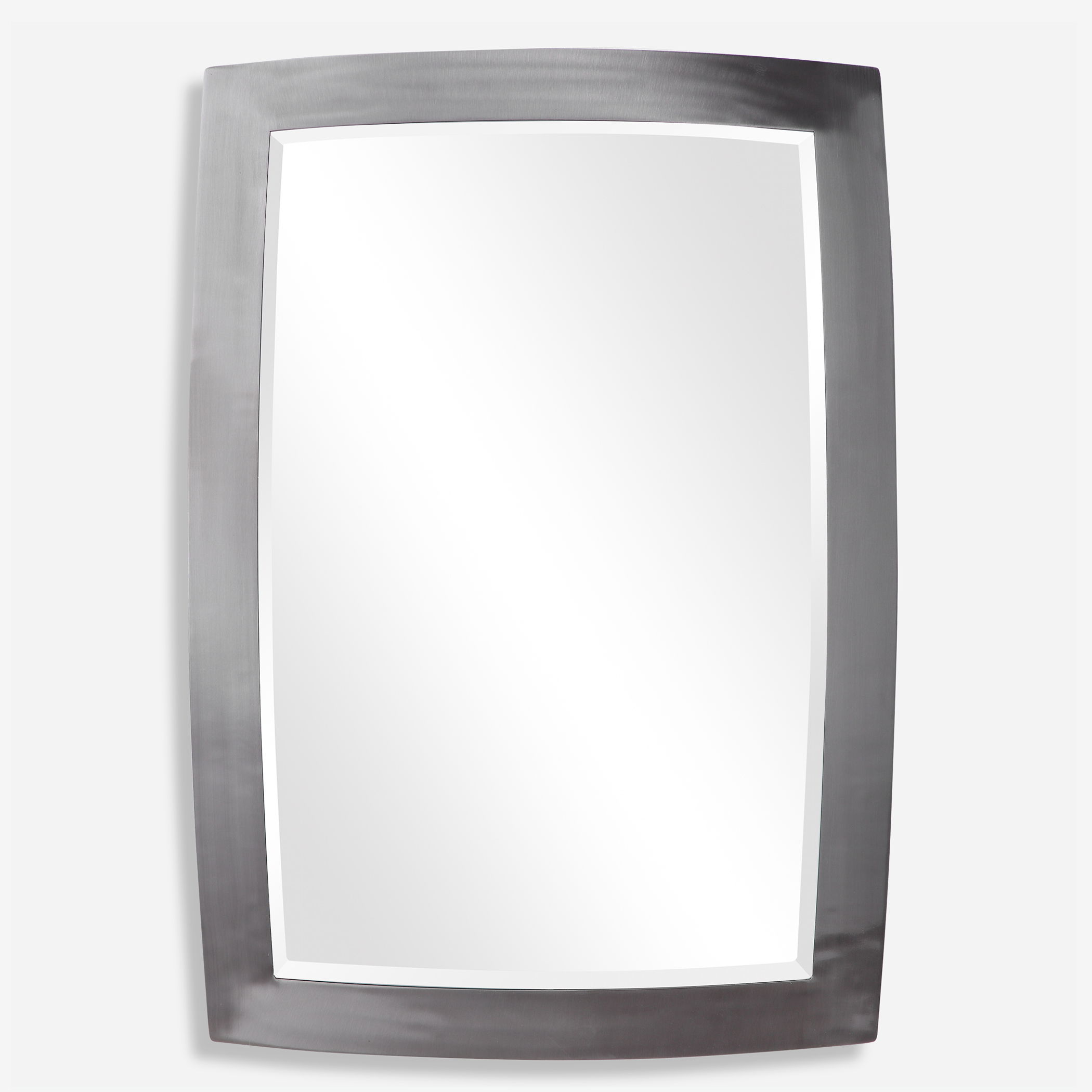 Haskill Brushed Nickel Mirror large image 