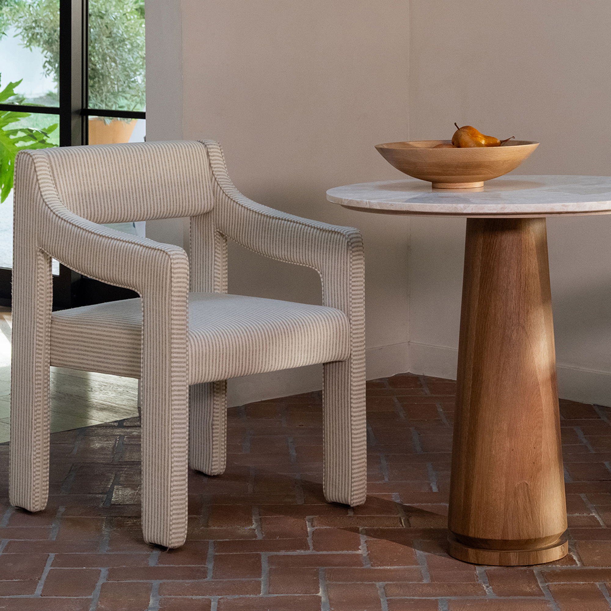 Sage Cafe Table Cosmos Marble, Coffee Table by Moe's Home, 30" width x 30" height x 30" depth View 8