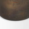 Daya Medium Antiqued Gold Metal Vase, by Mercana, 6.3" length x 6.3" width x 8.66" height thumbnail 7