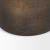 Daya Medium Antiqued Gold Metal Vase thumbnail 6