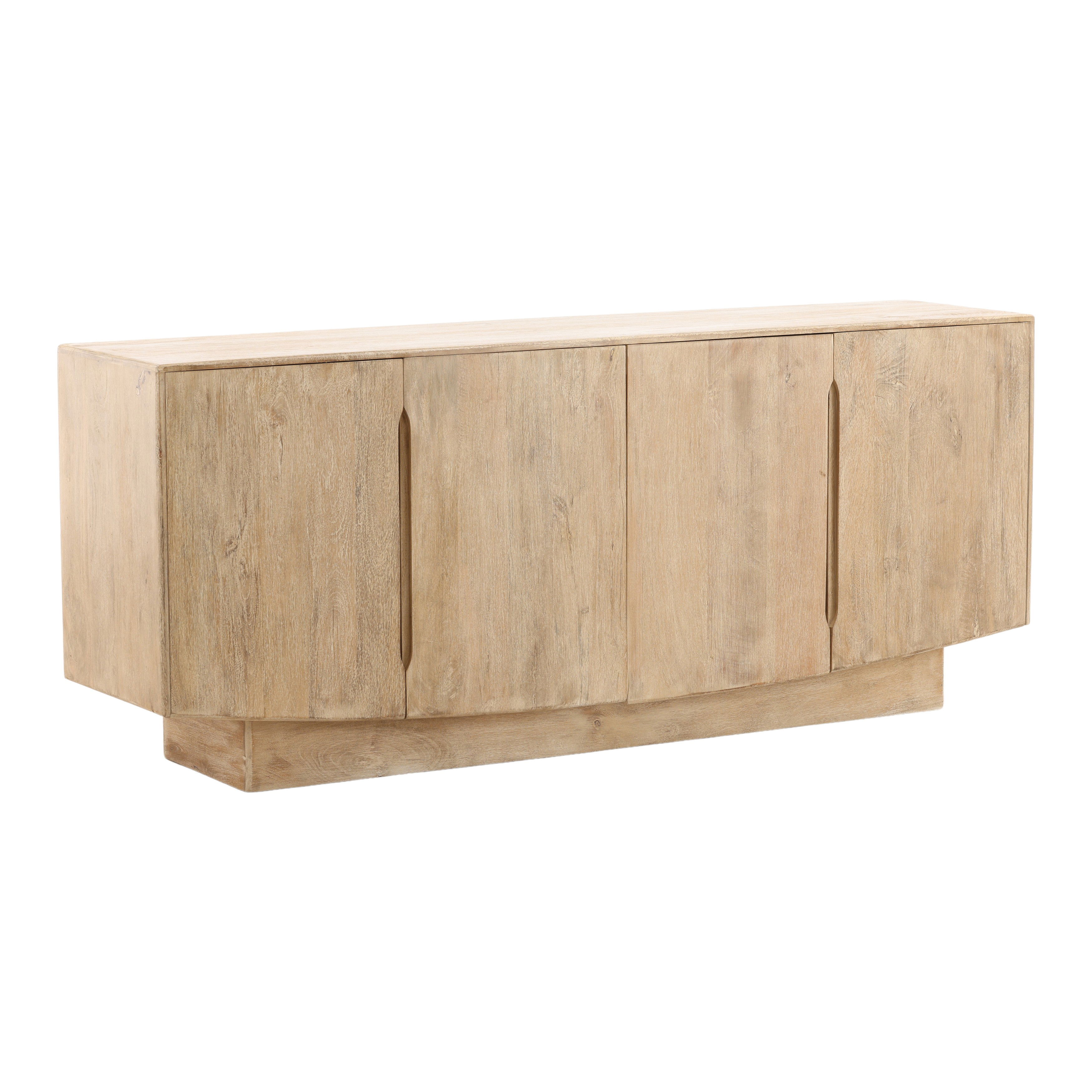 Hartland Sideboard Light Natural, Sideboards & Buffet by Dovetail, 78" width x 32" height x 18" depth View 1