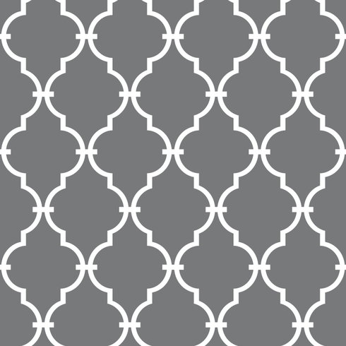 Modern Trellis Grey Peel & Stick Wallpaper