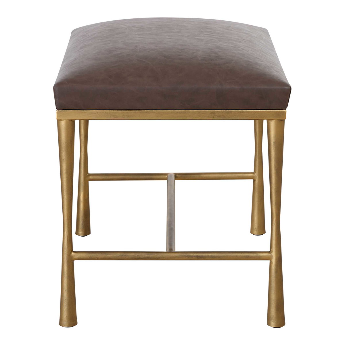 Reform Gold Small Bench, Benche by Uttermost, 23.75" width x 19" height x 16" depth View 6