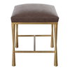 Reform Gold Small Bench, Benche by Uttermost, 23.75" width x 19" height x 16" depth thumbnail 6
