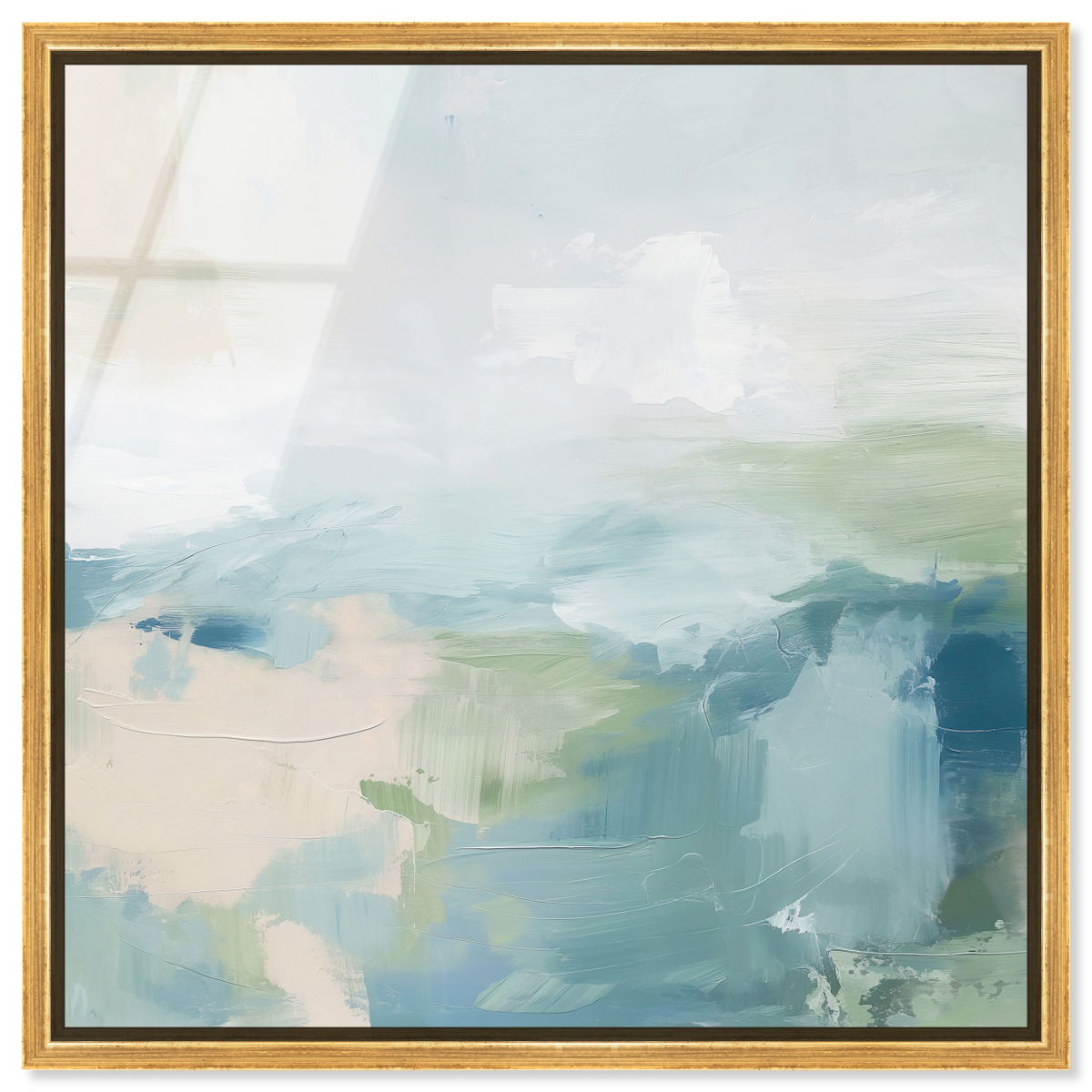 Turquoise Echoes I (No Embellishment), Art by Oliver Gal,  20x20 View 1
