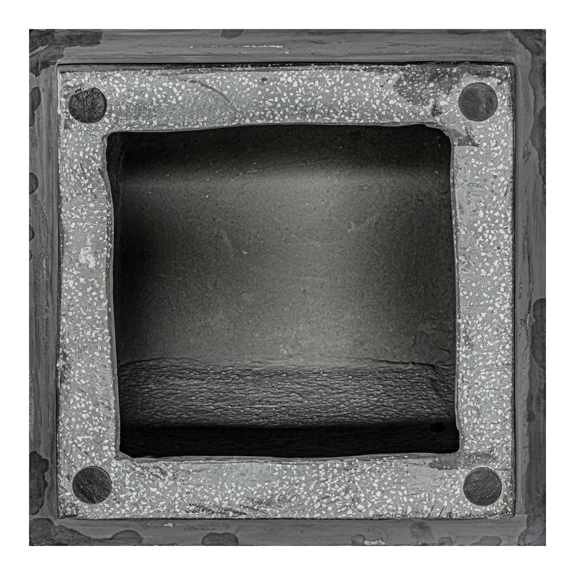 Kiri Outdoor Side Table Black, Outdoor Table by Moe's Home, 1'2.2" width x 1'10.4" height x 1'2.2" depth View 5