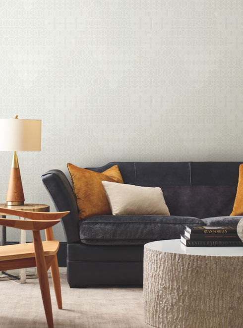Modern Chandelier Pearl Wallpaper