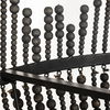 Liam I 32x30 Black Wooden Bead Bowl-Style Four Bulb Chandelier thumbnail 5