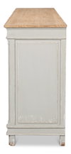 Marksman Sideboard Antique Muted Grey, by Sarreid, 1'8" length x 8' width x 3'3" height thumbnail 4