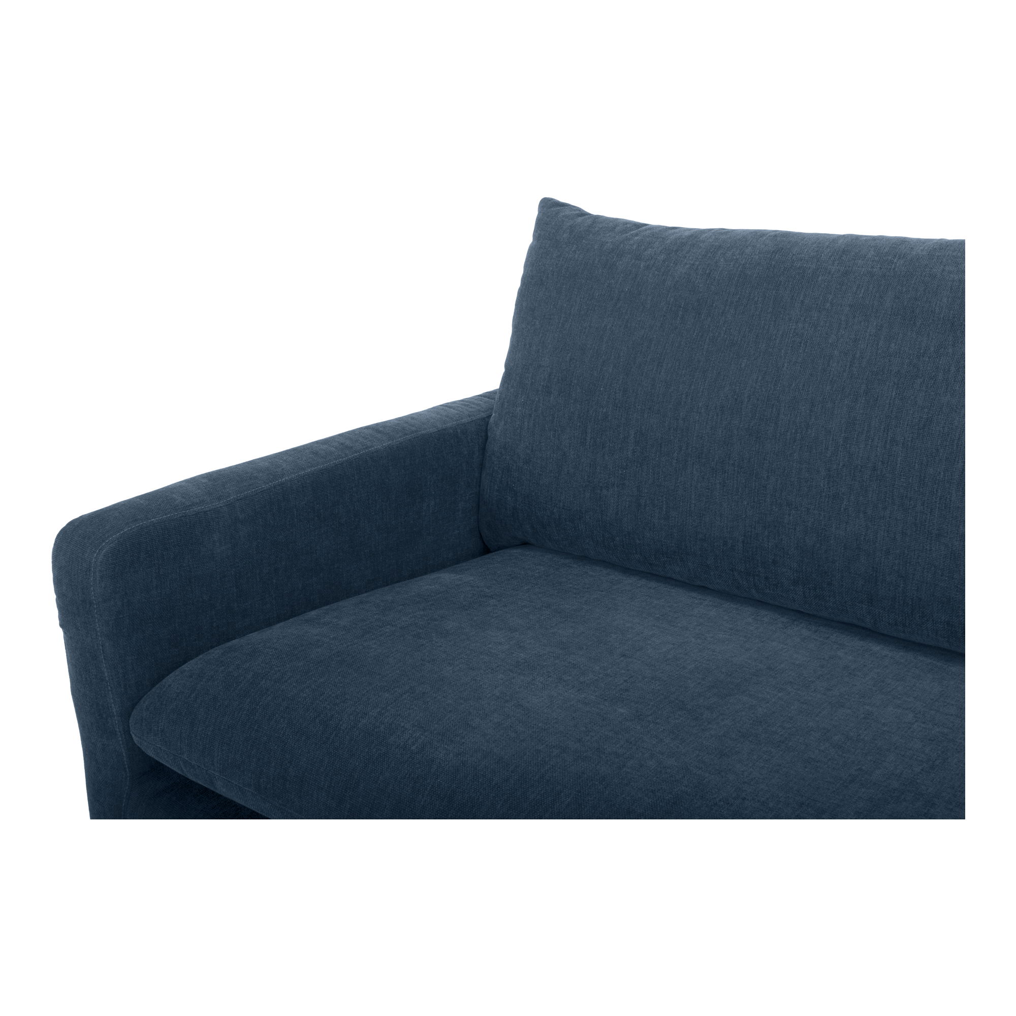 Paris Sofa Blue, Sofas & Sectional by Moe's Home, 80" width x 27" height x 35" depth View 5