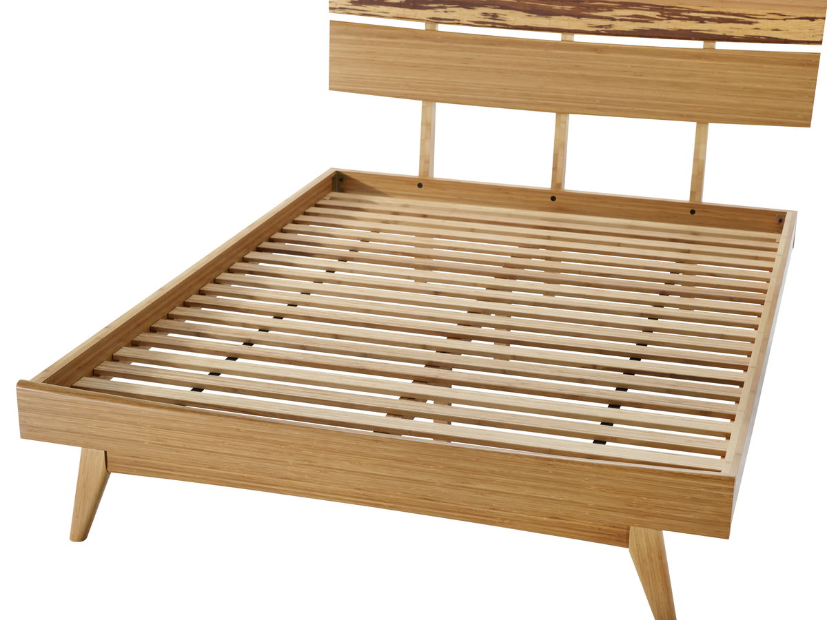 Azara Queen Platform Bed, Caramelized, by Greenington, 87" length x 64.5" width x 44" height View 3