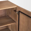 Eula Medium Brown Wood 4-Door Sideboard thumbnail 10