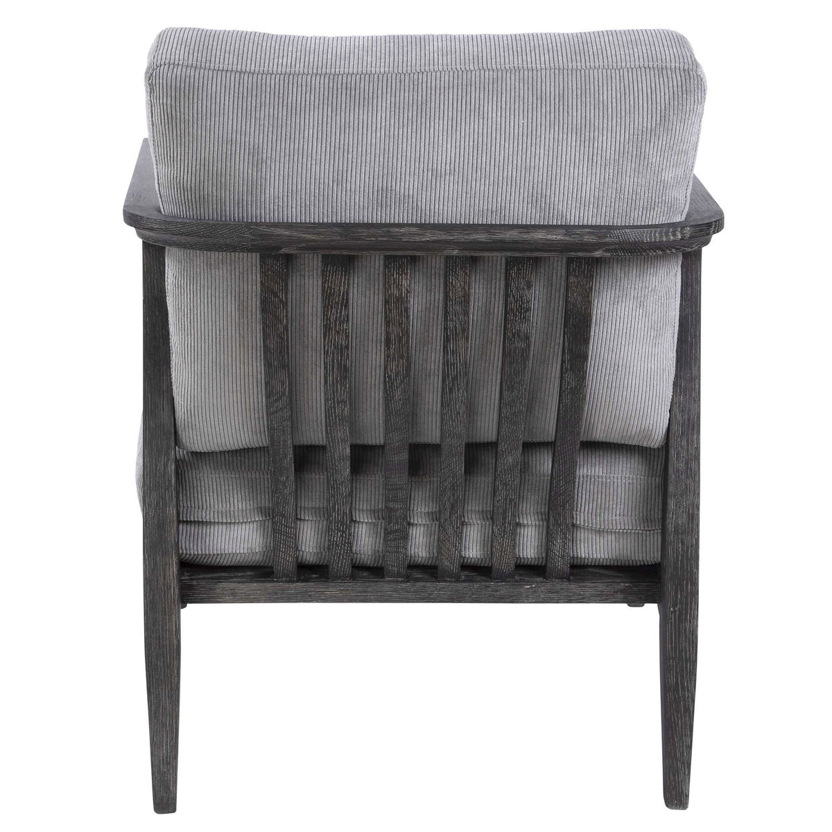 Brunei Modern Gray Accent Chair, Furniture by Uttermost, 28.25" width x 33.5" height x 32.5" depth View 6