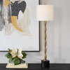 Ezra Brass Buffet Lamp, Table Lamp by Uttermost, 9" width x 37" height x 9" depth thumbnail 2